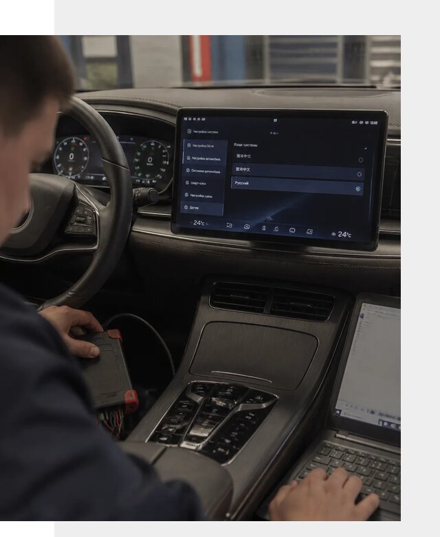 Русификация автомобиля BYD HAN для эксплуатации в Бирске